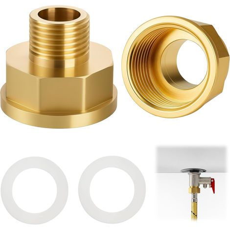 Réducteur G3/4" à G1" en Laiton, 2 Pièces Fait avec Joints Caoutchouc pour Connexions de Tuyauterie, Raccord Plomberie Eau Potable et Applications Industrielles - (1/5)