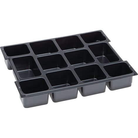 Inserto per piccoli pezzi L-BOXX® LB 102 B404xT312xH61mm in polistirolo con 12 scomparti
