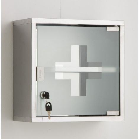 Medizinschrank L.30 cm, Metallimitat, Roma CENTRALE BRICO