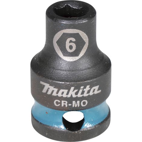 Makita E-15877 Steckschlüssel 3/8" SW6 Impact Black kurz (1/4)