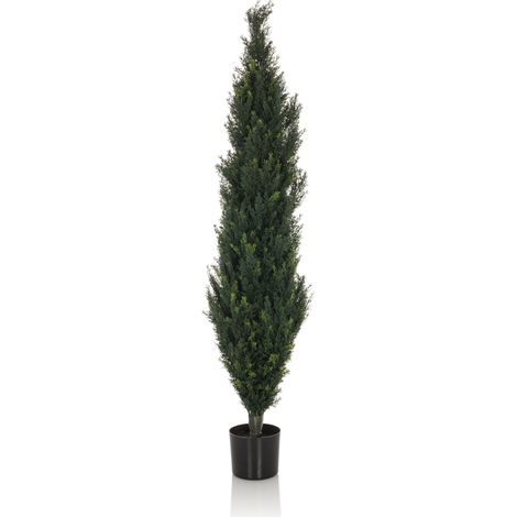 Kunstpflanze / Kunstbaum CEDRUS 152 cm grün hjh OFFICE (1/5)