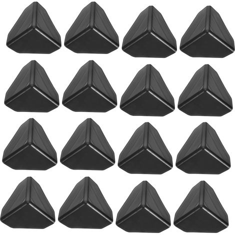 100 protège-coins de transport, plastique, noir, antichoc (1/5)