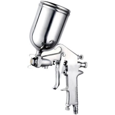 Pulvérisateur de peinture pneumatique avec pistolet pulvérisateur d'air à tasse supérieure de 400 ml pour la peinture de voiture de meubles de maison (1/4)