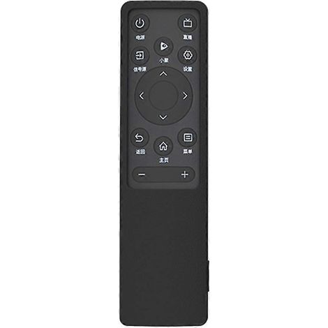 Coque de Protection en Silicone pour Télécommande TV 4K Intelligente à Commande Vocale, Anti-Dérapante et Antichoc avec Trou de Porte-Clés pour Modèle SIKAI CN3A75 (1/4)
