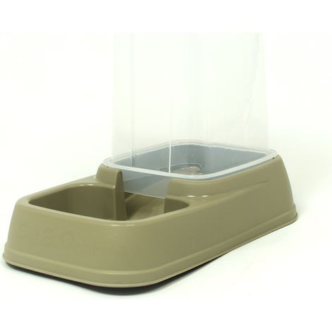 Dispenser Cibo/Acqua 3,7L Per Animali Modello 700085 Colore Beige (1/4)