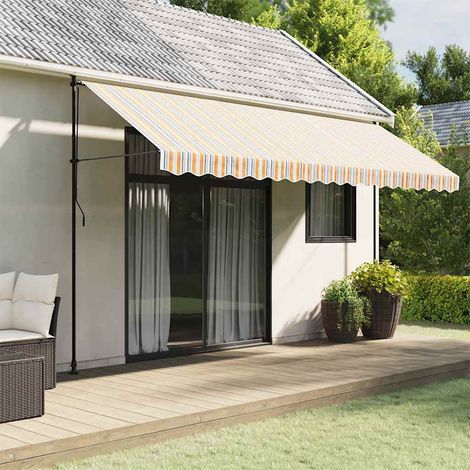 vidaXL Tessuto di Ricambio per Tenda da Sole Multicolore 450x350 cm Poliestere (1/5)