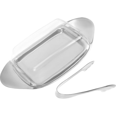 Beurrier en Acier Inoxydable Multifonction 1 Pièce Plateau Ménager pour Assiette à Fromage et Récipients à Dessert Cuisine Pâtisserie et Réception (1/5)