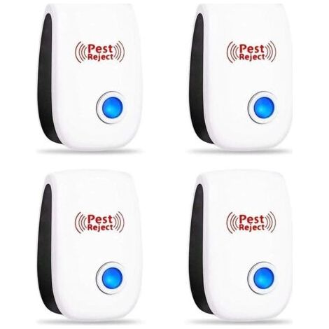 Repelente ultrasónico de roedores e insectos, repelente de mosquitos, repelente eléctrico de moscas, repelente de ratones para interiores, repelente de mosquitos, cucarachas, hormigas y arañas, 100% i