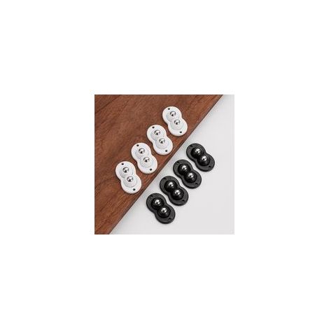 A Mini Roulette pour Électroménager de Cuisine Roulettes Pivotantes Autocollantes Petite Roulettes pour Meubles 8 Pièces (Contient Uniquement les Petites Roulettes)