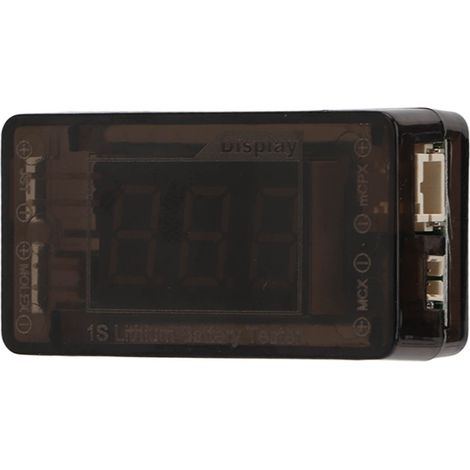 Testeur de batterie 1S avec indicateur pour connecteurs MOLEX, JST, MCPX, MCX - Contrôleur de tension (1/5)