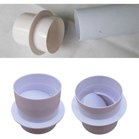 Clapets anti-retour d'échappement en PVC, clapets anti-retour pour conduits d'air, dispositifs de ventilation, clapets anti-retour ronds multicolores Type 75 (1/4)