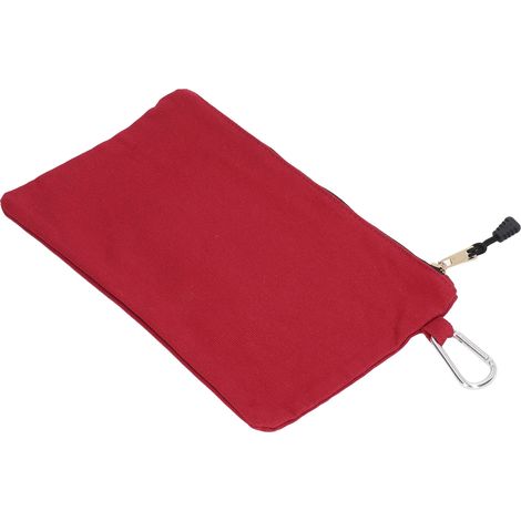 Sac de Transport Imperméable en Toile avec Mousquetons pour Outils et Équipements - Durable et Portable, Rouge Foncé (1/5)