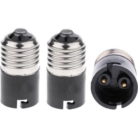 3 Stück E27 auf B22 Glühbirnen-Konverter-Adapter, Glühbirnen-Sockel-Konverter (1/5)