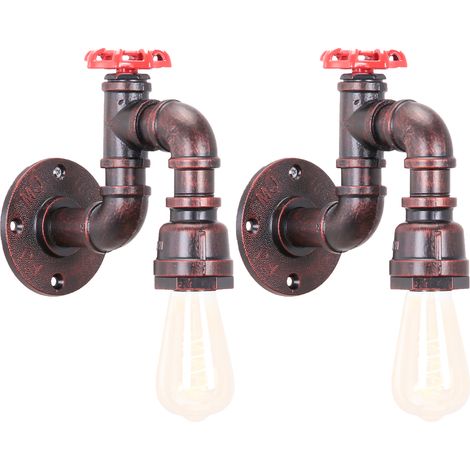 Vintage Wall Light Retro Metal Wall Lamp Industrial Wall Sconce Indoor Rustic Wall Light For Home Decor Bedroom Farmhouse Porch Garage-(2PCS)