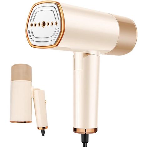 Dampfbügeleisen，25 Sekunden schnelles Vorheizen，1500 W leistungsstarker Faltenentferner für Kleidung，Stoffe und Vorhänge (Beige) (1/2)