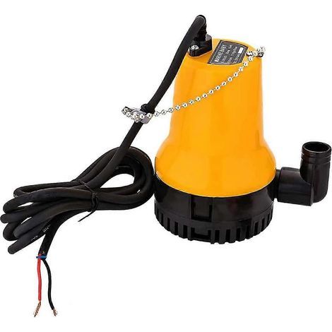 Pompe à eau submersible pour piscine, eau claire, 12 V CC, 50 W, 4200 l/h. Idéale pour nettoyer les eaux sales des piscines, bassins et étangs en cas d'inondation. (1/5)