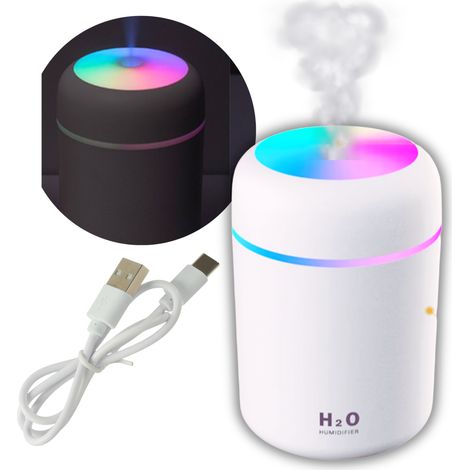 Humidificador de aire con difusor de aroma, luz nocturna LED y aromaterapia USB. (1/5)