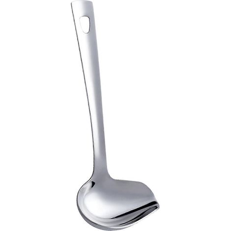 Louche à sauce, cuillère à soupe, petite louche, cuillères de service polies miroir avec bec verseur, louche à sauce, louche à sauce pour sauces au chocolat-Argent (1/5)