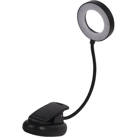 Lampe de lecture LED 3 couleurs à intensité variable avec loupe (1/5)