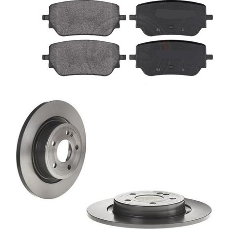 KIT FRENI POSTERIORI compatibile con MERCEDES-BENZ CLA/SHOOTING BRAKE (X118) - DISCHI + PASTIGLIE OEM: P 50 148 , P 50 151 / 18784 , 18785 /SOSTITUZIONE DIRETTA/BASSA POLVERE/SILENZIOSO (1/5)