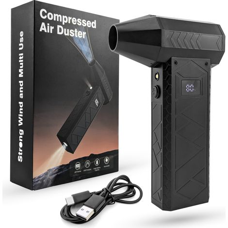 Potente compressore elettrico a soffiaggio per aria compressa, polvere, elettronica