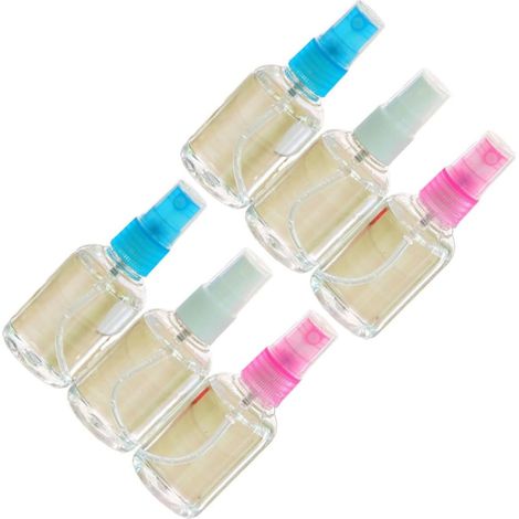 6 Pièces Flacon Pulvérisateur Rechargeable Vaporisateur Portable Réutilisable en Plastique 30ml Diffuseur Parfum Vide Pratique Couleur Aléatoire pour Soin Peau et Voyage (1/5)