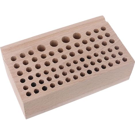 Support de rangement en bois pour outils, 24/46/68/76 trous, (1/5)