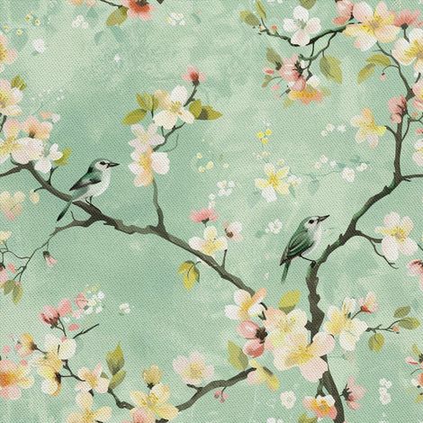 Tela decorativa para exteriores Oxford - Motivo primaveral I DX7609 (1/5)