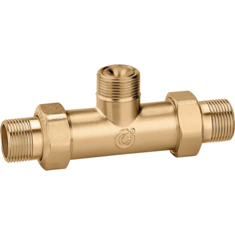 Bypass-T-Stücke, entlastet, für Kugel-Zonenventile Serie 6480. 1" U4 Caleffi 649064  1"