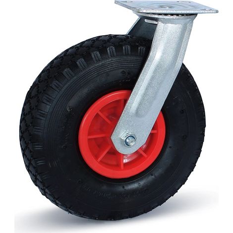 Roue pivotante - MESO - Pneumatique - Jante plastique - 260mm - 125kg