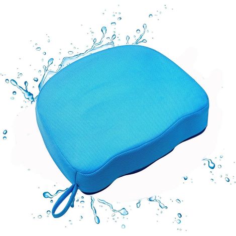 Siège Rehausseur De Bain, 38 x 30 x 13 cm Coussin Baignoire Antidérapant - Coussin Baignoire Adultes et Enfants à Séchage Rapide - Bain Chaud Intérieur Et Extérieur (Bleu) (1/5)