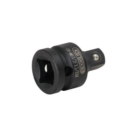 Ks Tools – Réducteur à chocs 1/2'F x 3/8'M – Acier chrome-molybdène – Longueur 38mm – Diamètre 25mm – Normes DIN 3121 et ISO 1174 (1/3)