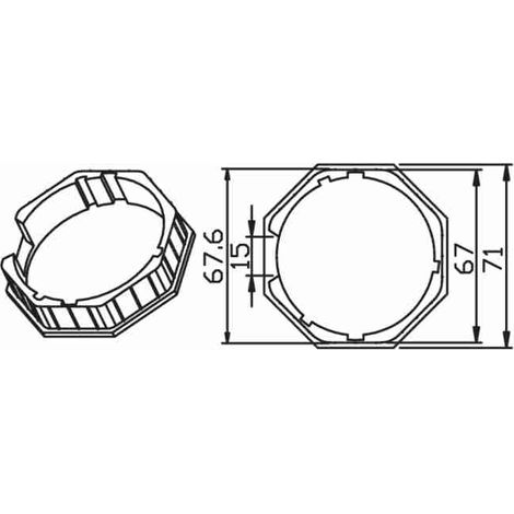 Achteckig 70X1Mm CAME 001YK6115