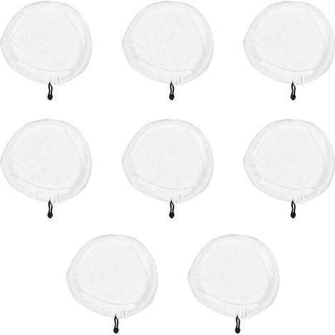 Lot de 8 lingettes de nettoyage en microfibre pour nettoyeur vapeur H2O X5 (1/5)