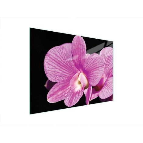 TAGLIERE IN VETRO 40x30 ORCHIDEA (1/5)