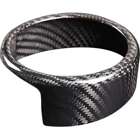Heckgrill aus Kohlefaser, Frontgrill-Logo-Zierring, schwarz eingefasst (1/5)