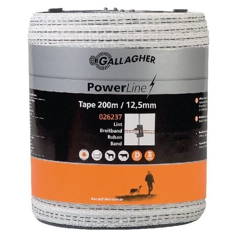 PowerLine Breitband 12,5mm 200m weiß GALLAGHER 026237GAL