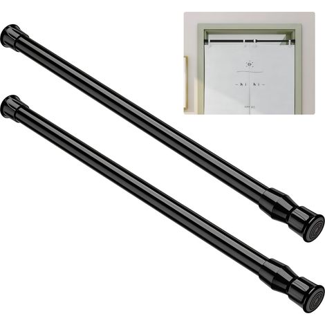 2 Pièces Tringle Rideau sans Percage Extensible 40-70 cm (1/5)