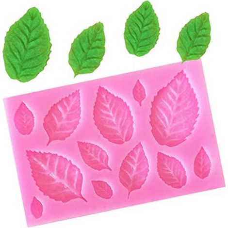 Moules en résine en forme de feuille d'érable, moules en silicone pour la décoration de gâteaux en fondant, outils pour la pâtisserie maison au chocolat.