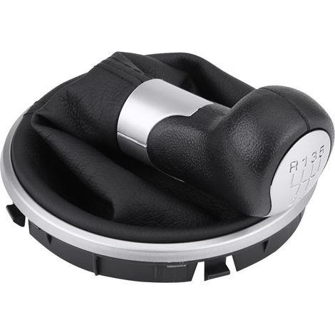 Pommeau de levier de vitesse 5 vitesses + soufflet pour Skoda Fabia MK2 Roomster 5J0711113F (1/5)