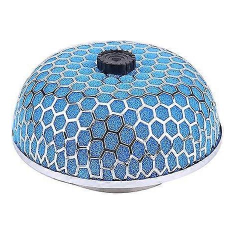Filtre à air universel à haut débit en mousse de champignon (bleu) pour motos et véhicules sportifs. (1/5)