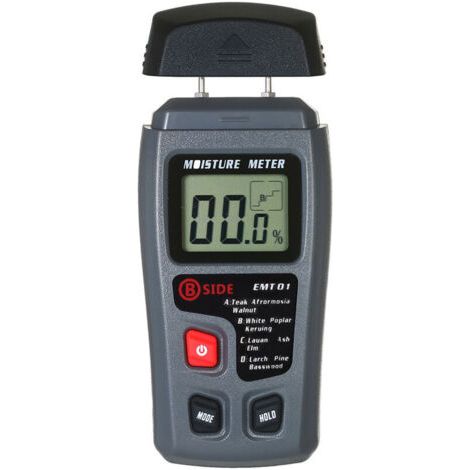 Wood moisture meter with 4 modes, portable pine wood moisture meter, pocket instrument, LCD display--DTEKGAZ