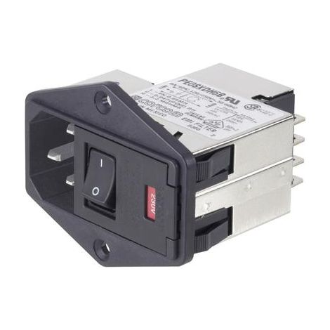 TE Connectivity 6-6609107-8 filtro de línea negro 250 V 6 A