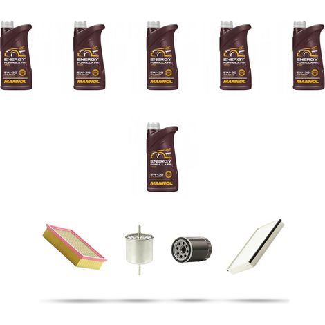 Kit tagliando 4 FILTRI e 6L OLIO compatibile con Ford Maverick II 3.0 24V 149kw dal 2004 (1/5)