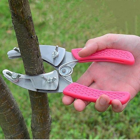 Cisaille à écorcer annulaire, cisaille à plantes annulaire, éplucheur d'arbres fruitiers, couteau de jardin en acier allié pour dénuder l'écorce (1/5)