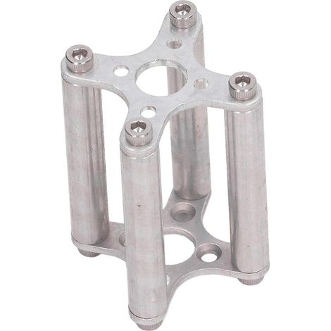 Halterung für bürstenlosen Motor aus Aluminiumlegierung, X-förmig, fest, kreuzförmig, Ersatzteil, silberfarben, für 4045-Motor (1/5)