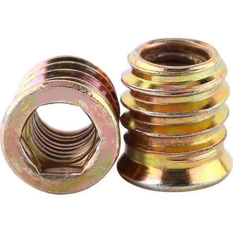 Wood Threaded Insert Nuts Zinc Plated Carbon Steel Furniture Nut (M815mm)