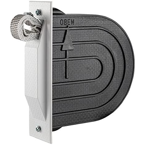 Schellenberg 50603 Set di avvolgitori mini con scatola a muro, cinghia per tapparelle e piastra di copertura, 118 mm, bianco (1/4)