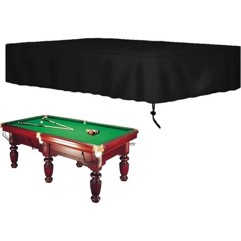 Housse De Table De Billard Pour Usage Intérieur Et Extérieur Housse De Table De Billard En Tissu Oxford 210D Imperméable Avec Matériau Indéchirable, Protection UV Anti-poussière, Durable Et Résistante (1/4)