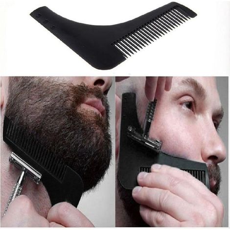 PEIGNE A BARBE OU MOUSTACHE RASAGE PRÉCIS NOIR